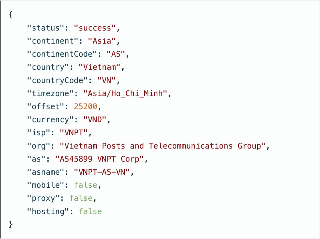 IP-API: proxy false, hosting false, mobile false